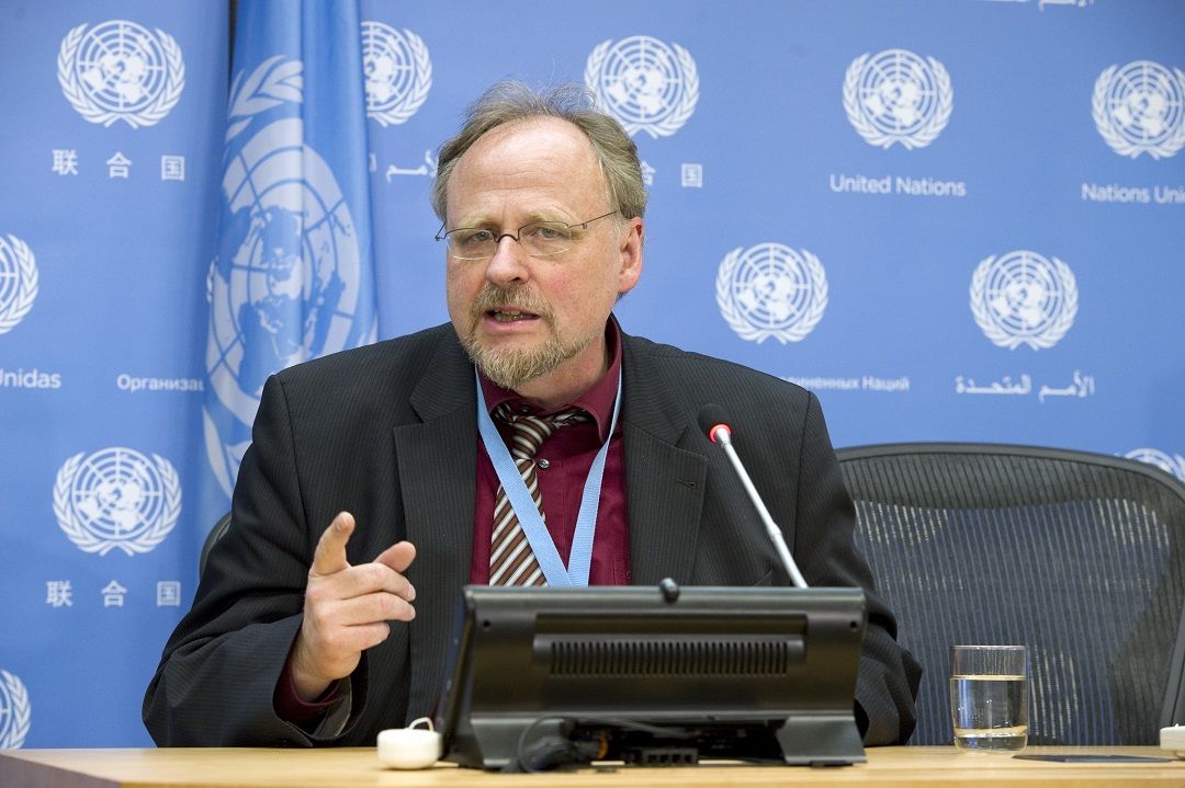 Là một giáo sư luật ở Đức, ông Heiner Bielefeldt được bổ nhiệm vào vị rí Báo cáo viên đặc biệt của Liên Hiệp Quốc về tự do tôn giáo và tín ngưỡng từ năm 2010. Ảnh: ISHR