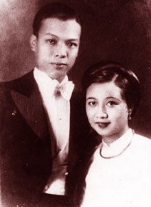 Luật sư Nguyễn Mạnh Tường và vợ thời trẻ (Ảnh: bantroi5.blogspot.com)