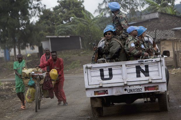 Ảnh minh họa: Lực lượng gìn giữ hòa bình Liên Hiệp Quốc tại Congo. Nguồn: The Guardian