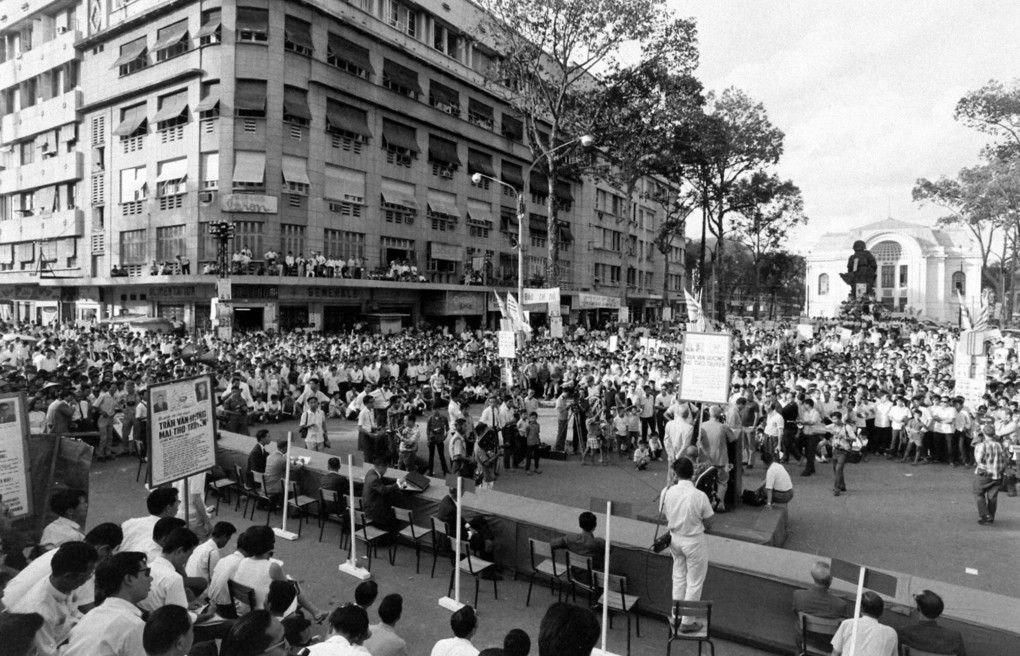 Bầu cử ở Sài Gòn năm 1967 (Ảnh: virtual-saigon.net/)