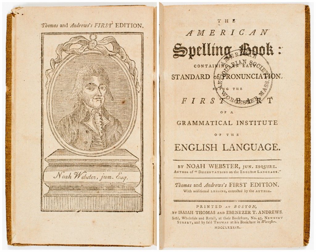 Một phiên bản của quyển Chính tả Hoa Kỳ của Webster. Ảnh: Pastispresent.