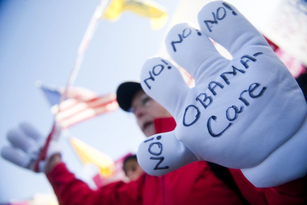 Không phải người Mỹ nào cũng ủng hộ Obamacare. Ảnh: Getty Images.