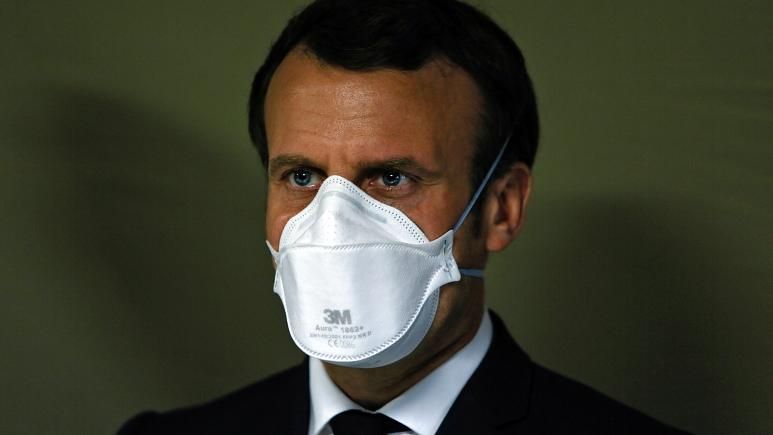 Tổng thống Pháp Emmanuel Macron ngày 25/3/2020. Ảnh: AFP.
