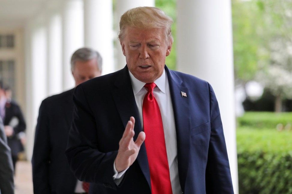 Tổng thống Donald Trump tại Nhà Trắng ngày 29/4/2020. Ảnh: Reuters.