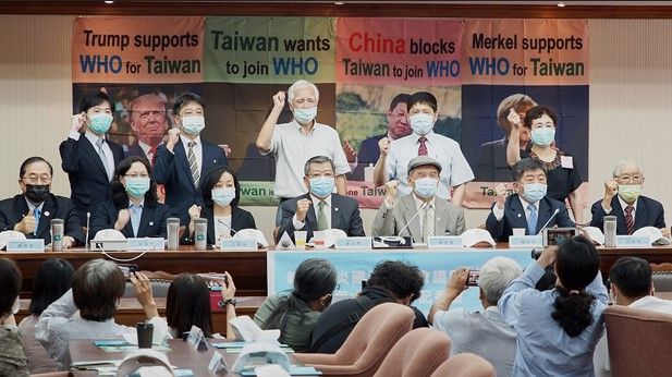 Một cuộc họp báo của chính phủ Đài Loan vận động tham dự WHA năm nay. Ảnh: RFA.