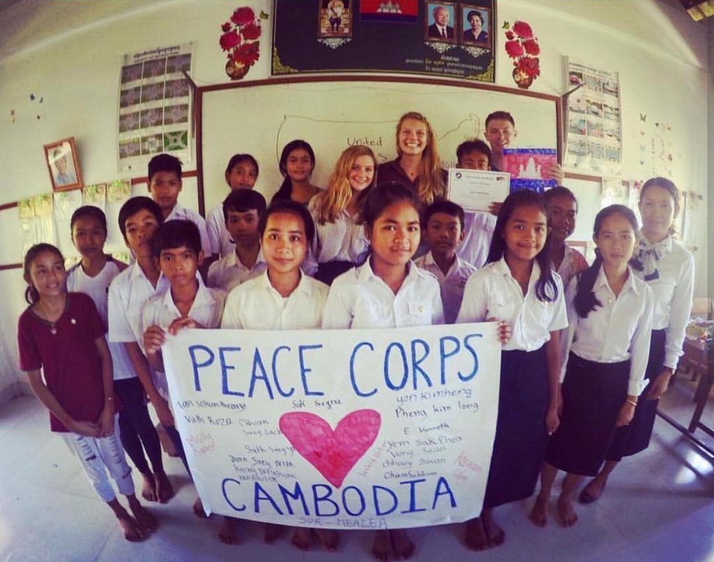 Hoạt động của Peace Corps ở Campuchia năm 2018. Ảnh: Twitter Peace Corps Cambodia.