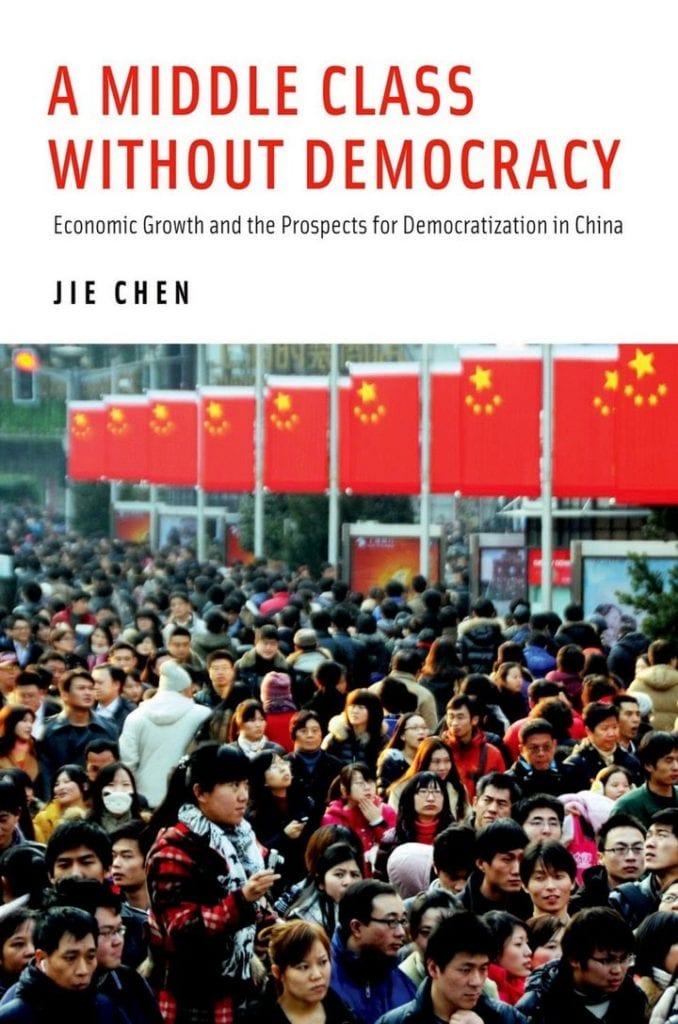 Bìa sách “A middle class without democracy” của tác giả Jie Chen. Ảnh: Amazon.